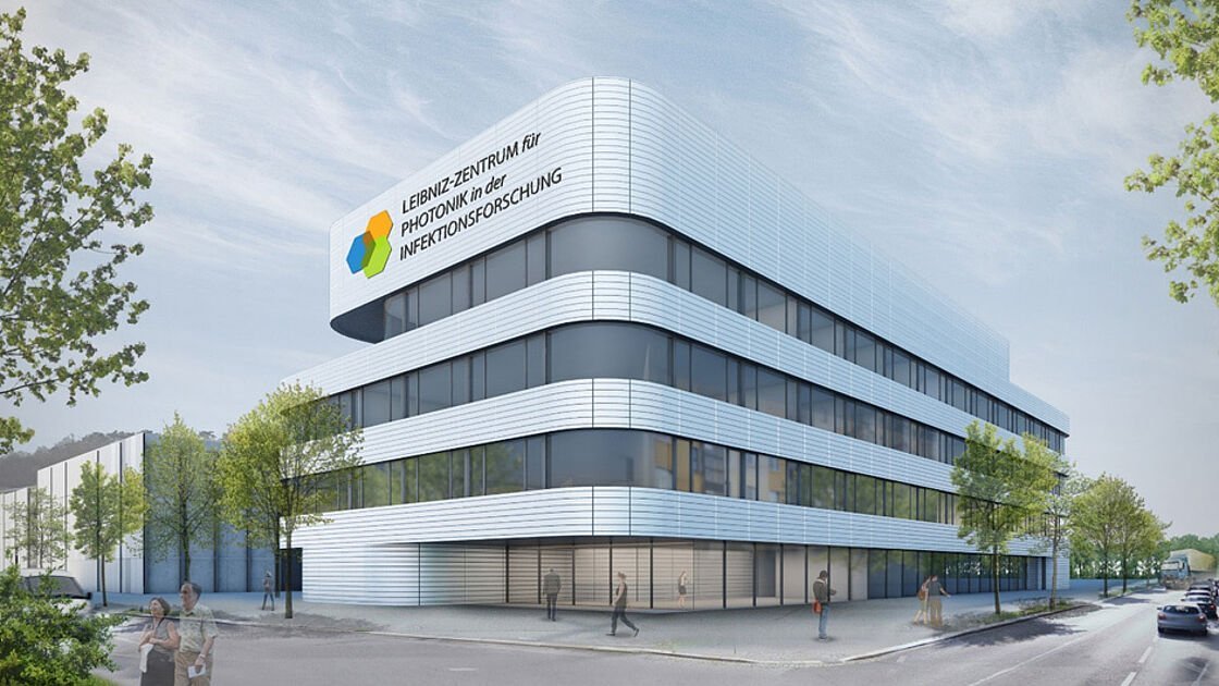 Computervisualisierung des Gebäudes des neuen Forschungszentrums