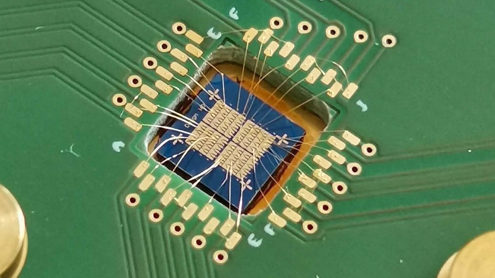 Leiterplatte mit Mikrochip