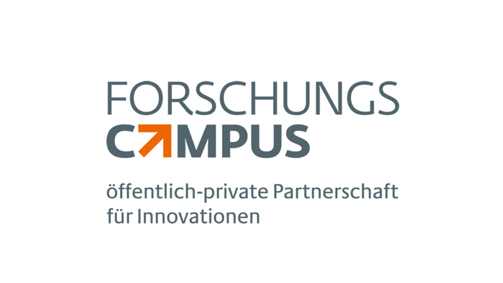 Text-Logo: Forschungskampus - öffentliche-private Partnerschaft für Innovationen