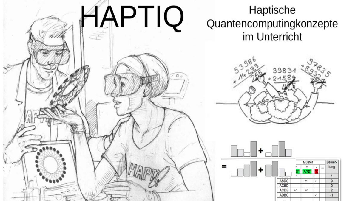 Skizze - Lerndende bei der Auseinandersetzung mit Quantencomputing 