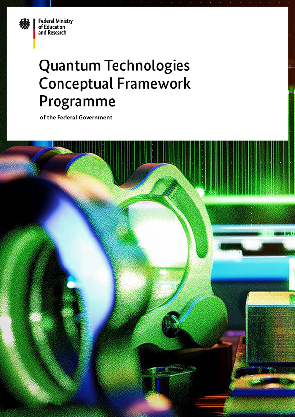 Titelseite der Publikation "Quantum Technologies Conceptual Framework Programme"